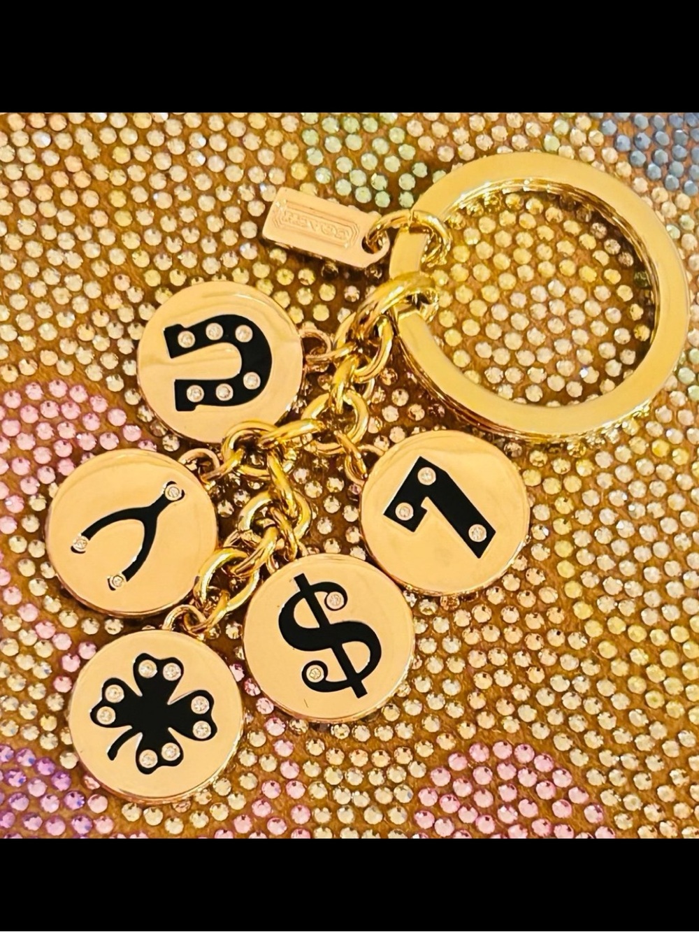 NWOT Coach Y2K Lucky Charm Keychain/ Bag Charm